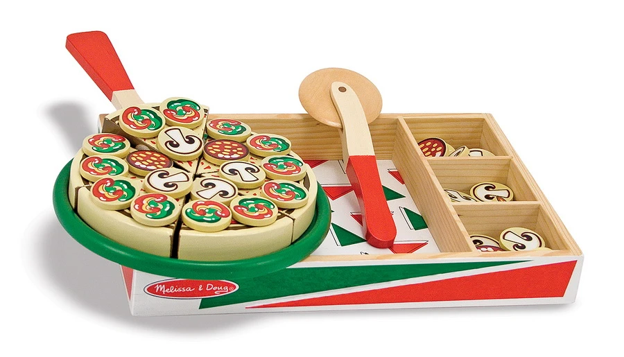 Melissa & Doug Pizza Aus Holz 1 Melissa & Doug Pizza Aus Holz