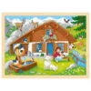 Einlegepuzzle Auf Der Alm Holz 48 Teile (goki 57381)