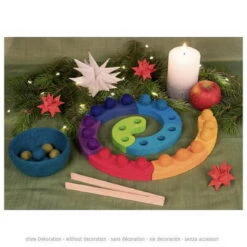 Farbsortierspiel Und Adventsspirale (goki Evolution 58354) -Spielzeugverkauf 58354 farb adventsspirale