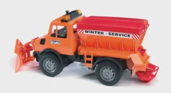 BRUDER 02572 - MB Unimog-Winterdienst Mit Räumschild Und Streuwerk