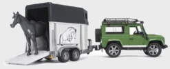 BRUDER 02592 - Land Rover Defender Pferdeanhänger
