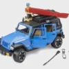 BRUDER 02529 - JEEP Wrangler Rubicon Unlimited Mit Kajak Und Figur