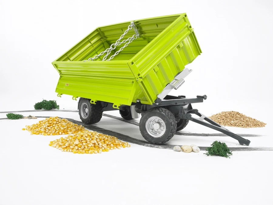 BRUDER 02203 - Fliegl Dreiseitenkippanhänger Mit Aufsteckbordwand 2 BRUDER 02203 - Fliegl Dreiseitenkippanhänger Mit Aufsteckbordwand – Bild 2