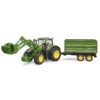 BRUDER 03155 - John Deere 7R 350 Mit Frontlader Anhänger