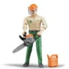 Bruder Bworld 60030 - Forstarbeiter Mit Zubehör