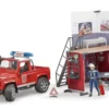 Bworld 62701 - Feuerwehrstation Mit Land Rover Defender