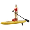 Bruder Bworld 62785 - Bworld Life Guard Mit Stand Up Paddle
