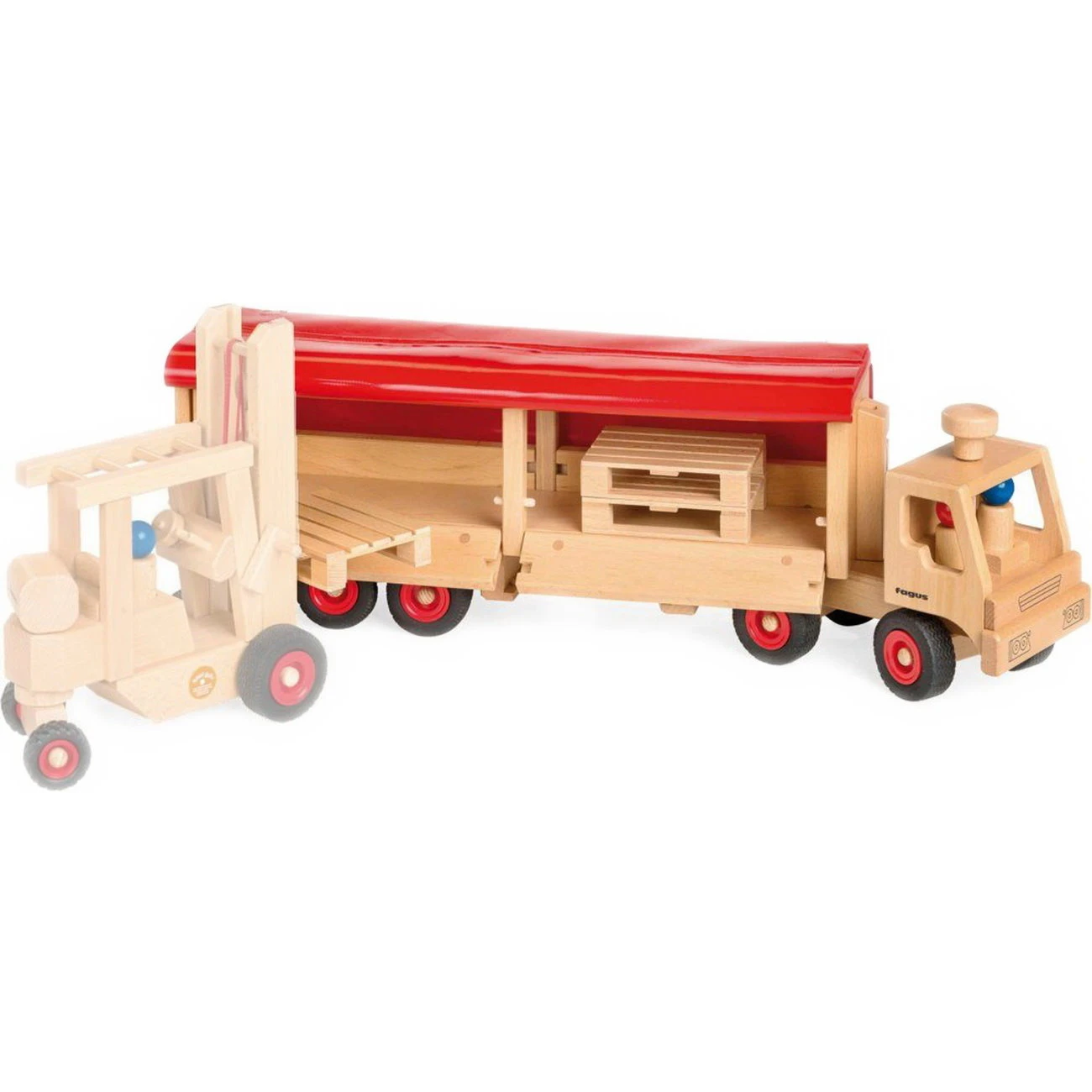 Fagus Sattelschlepper (10-81) Holzspielzeug 1 Fagus Sattelschlepper (10-81) Holzspielzeug