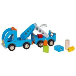 Kranwagen Mit Anhänger (goki 55875) 7 Kranwagen Mit Anhänger (goki 55875) -Spielzeugverkauf goki 55875 kran