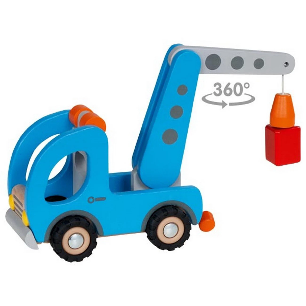 Kranwagen Mit Anhänger (goki 55875) 2 Kranwagen Mit Anhänger (goki 55875) – Bild 2