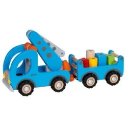Kranwagen Mit Anhänger (goki 55875) 6 Kranwagen Mit Anhänger (goki 55875) -Spielzeugverkauf goki 55875 kranwagen