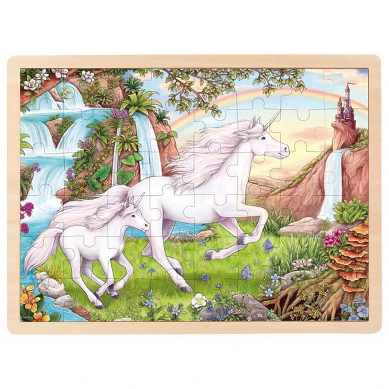 Einlegepuzzle Einhorn 48 Teile (goki 57366) 1 Einlegepuzzle Einhorn 48 Teile (goki 57366)