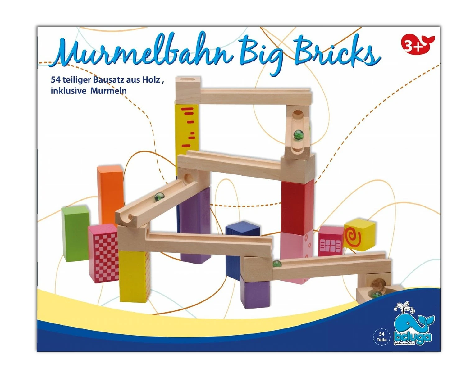 Murmelbahn Big Bricks - Kugelbahn Von Beluga 77020 1 Murmelbahn Big Bricks - Kugelbahn Von Beluga 77020