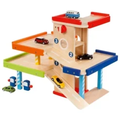 Parkhaus Aus Holz (goki 53821) -Spielzeugverkauf parkhaus goki 53821