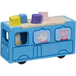 Peppa Pig Steckbox Schulbus Holz (Boti 37215)