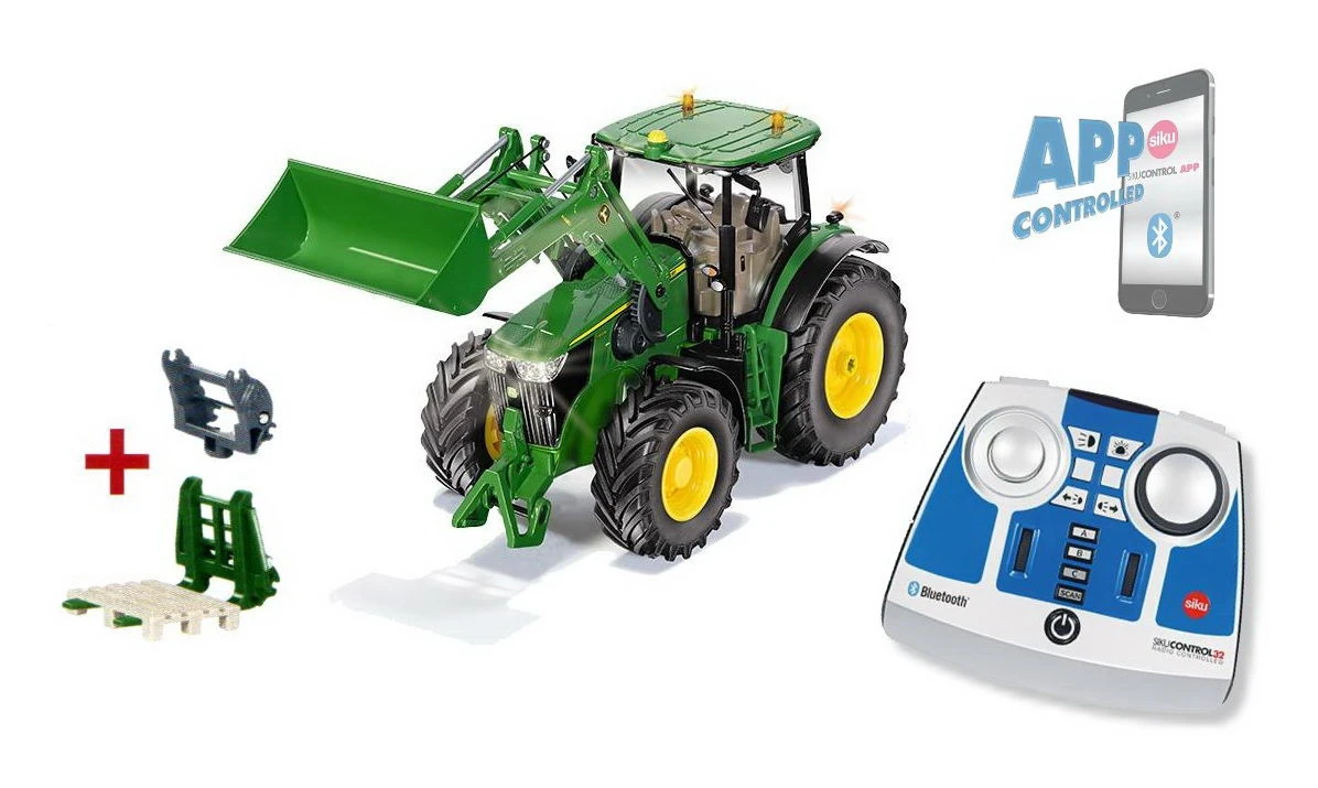 SIKU R/C 6795 - John Deere 7310R Mit Frontlader Set Mit Bluetooth Fernsteuerung 1 SIKU R/C 6795 - John Deere 7310R Mit Frontlader Set Mit Bluetooth Fernsteuerung