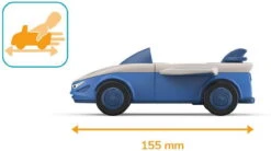 SIKU 0107 - Toddys - Mike Moby - Auto Blau Grau