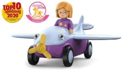 SIKU 0109 - Toddys - Conny Cloudy - Flugzeug Auto Lila Hellblau